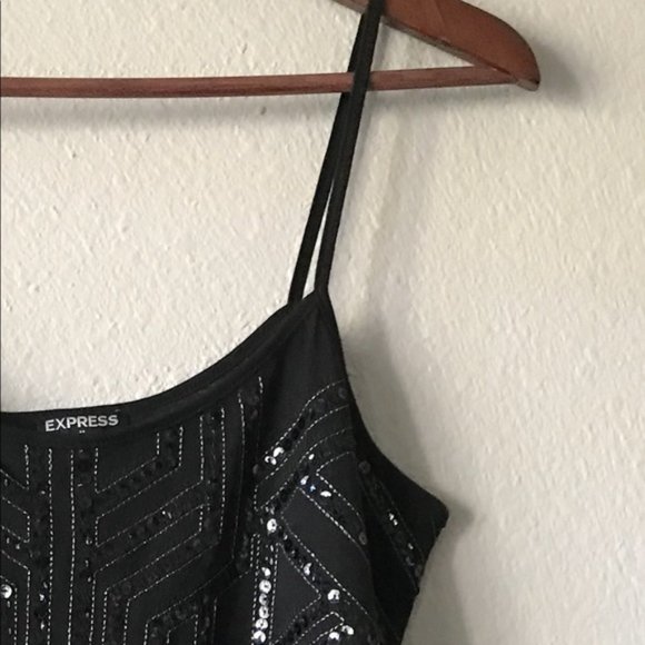Express | NWT Sequin Split Back Tank - Picture 3 of 9
